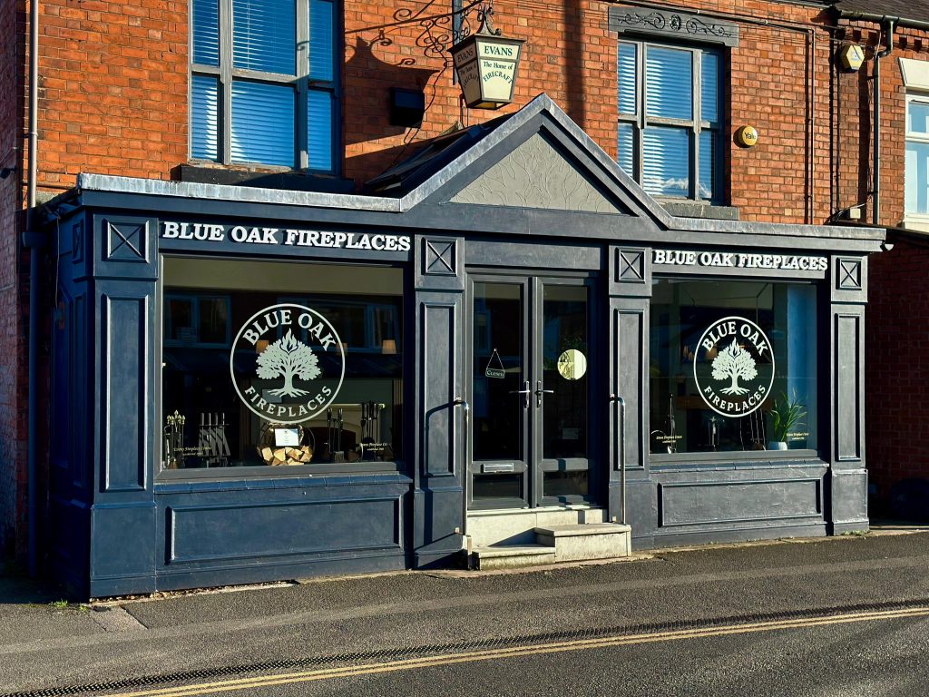 blue oak fireplaces