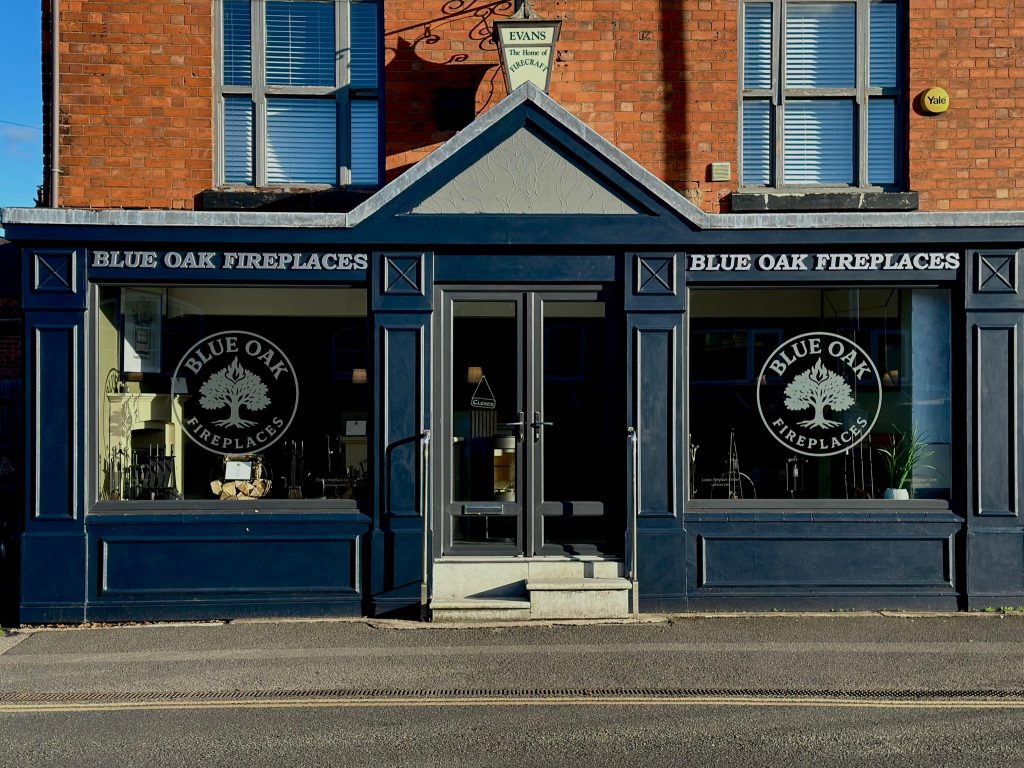 blue oak fireplaces